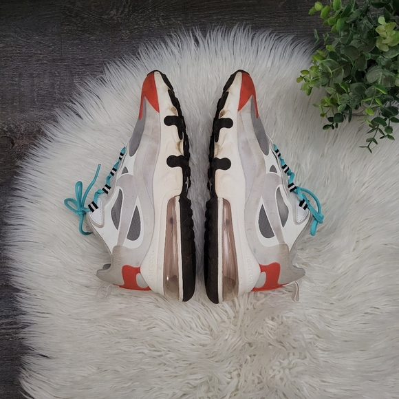 Nike Women's Air Max 270 React "Light Beige/Chalk" size 7.5 - Picture 7 of 14